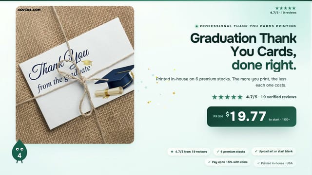 Graduation Thank You Cards product video
