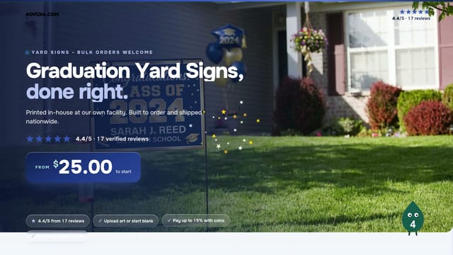 Graduation Yard Signs product video
