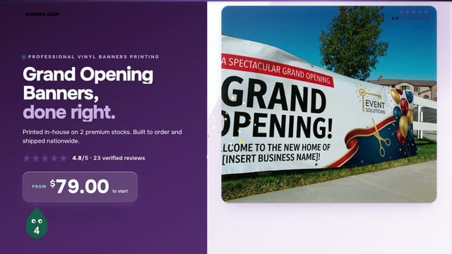 Grand Opening Banners product video