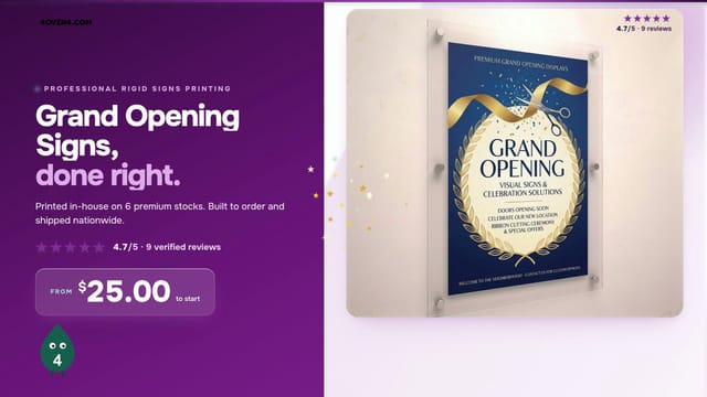 Grand Opening Signs product video
