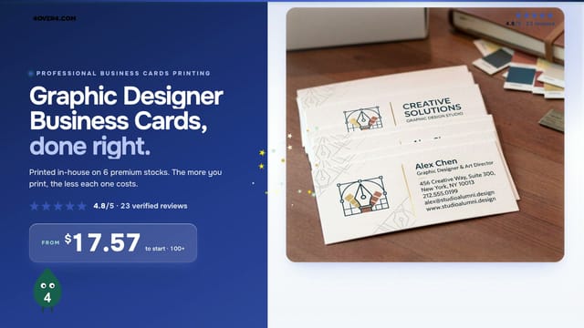 Graphic Designer Business Cards product video