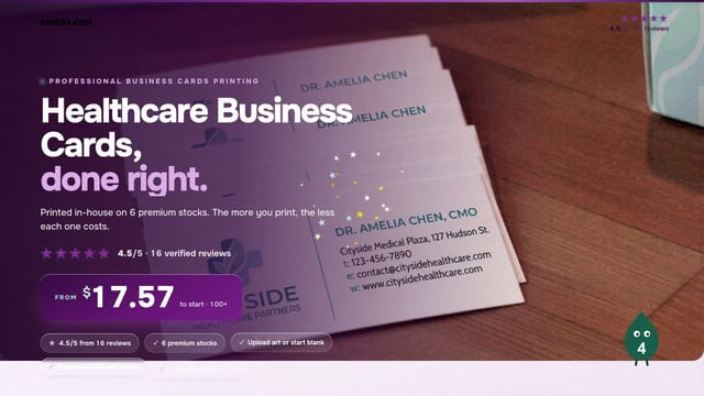 Healthcare Business Cards product video