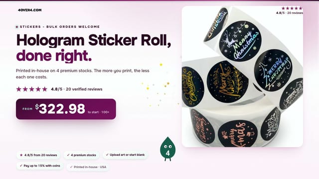 Hologram Sticker Roll product video