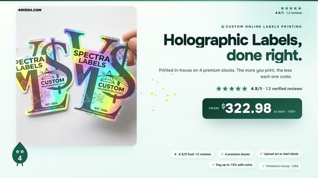 Holographic Labels product video