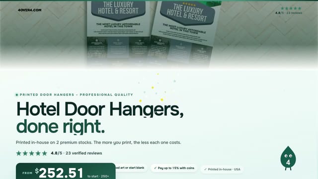 Hotel Door Hangers product video