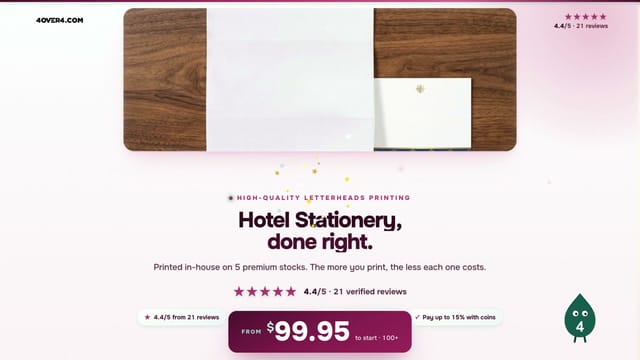 Hotel Stationery product video