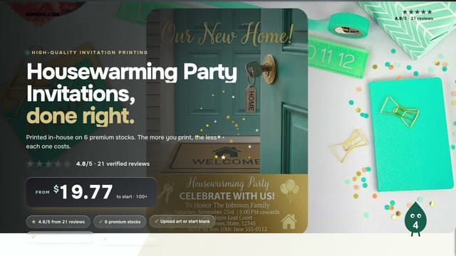 Housewarming Party Invitations product video
