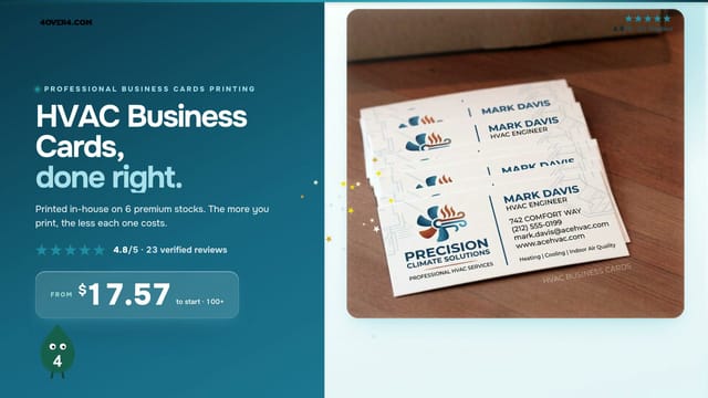 HVAC Business Cards product video