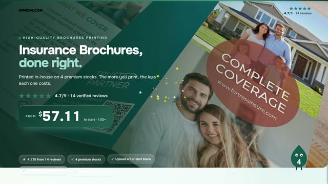 Insurance Brochures product video