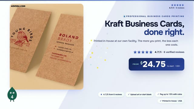 Kraft Business Cards product video