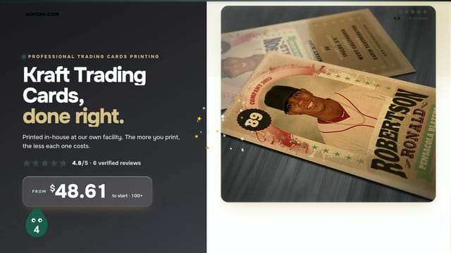Kraft Trading Cards product video