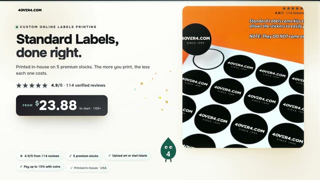 Standard Labels product video