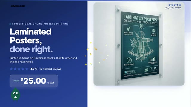 Laminated Posters product video