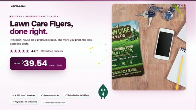Lawn Care Flyers product video