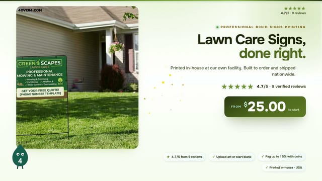 Lawn Care Signs product video