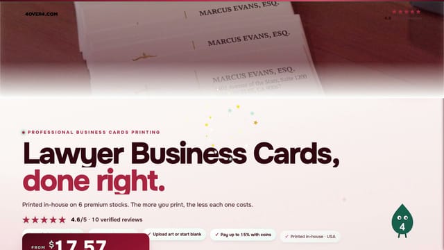 Lawyer Business Cards product video
