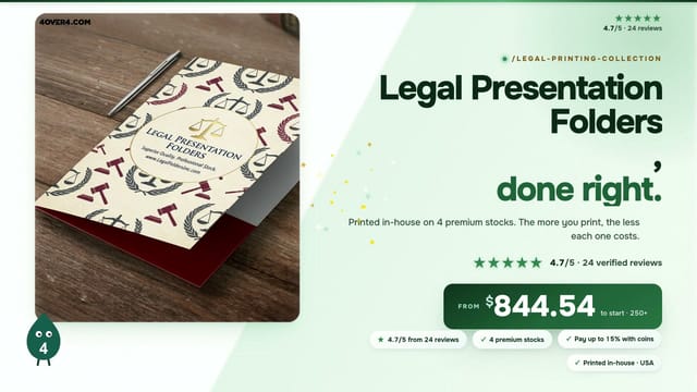 Legal Presentation Folders product video