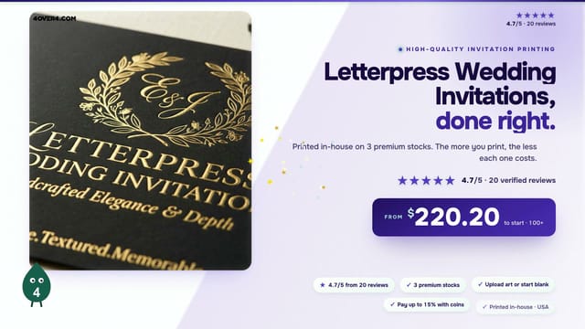Letterpress Wedding Invitations product video