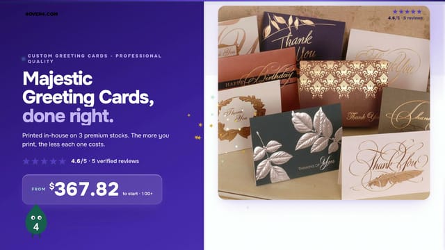 Majestic Greeting Cards product video