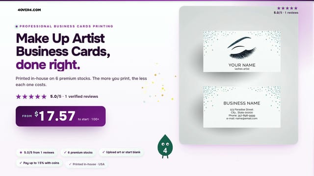Make Up Artist Business Cards product video