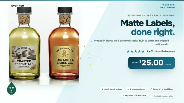 Matte Labels product video