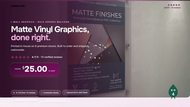 Matte Vinyl Graphics product video