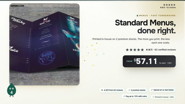 Standard Menus product video