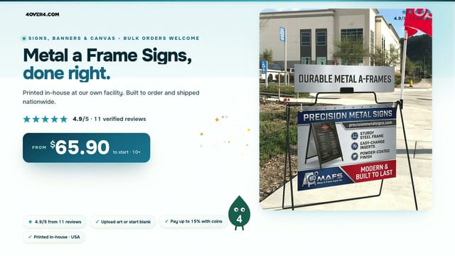 Metal a Frame Signs product video