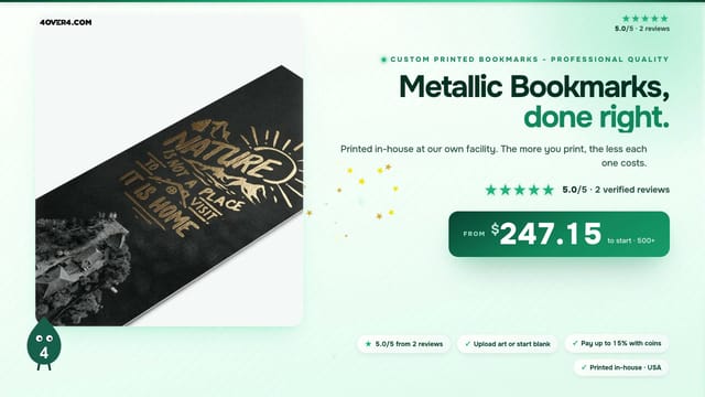 Metallic Bookmarks product video