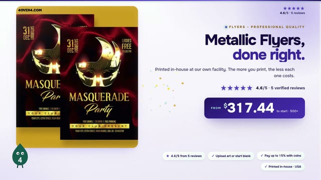 Metallic Flyers product video