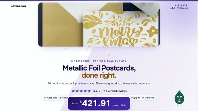 Metallic Foil Postcards product video