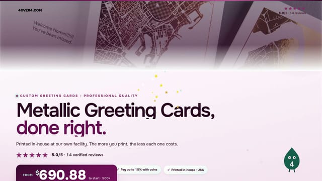Metallic Greeting Cards product video