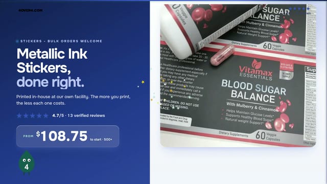 Metallic Ink Stickers product video