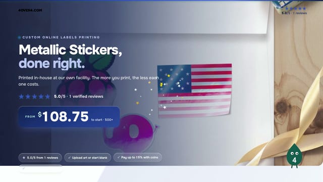 Metallic Stickers product video