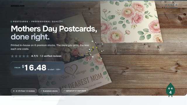 Mothers Day Postcards product video