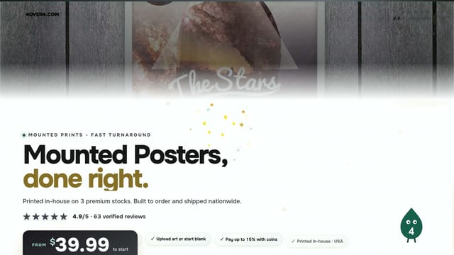 Mounted Posters product video