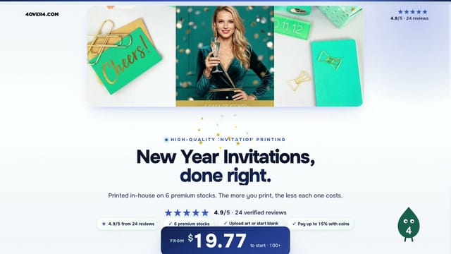 New Year Invitations product video