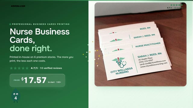Nurse Business Cards product video