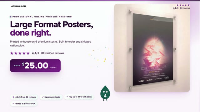 Large Format Posters product video
