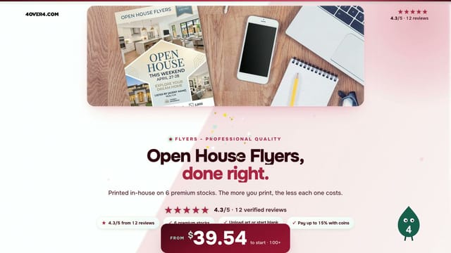 Open House Flyers product video