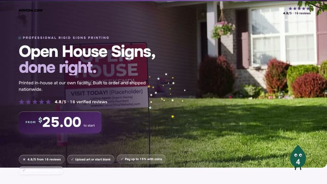 Open House Signs product video