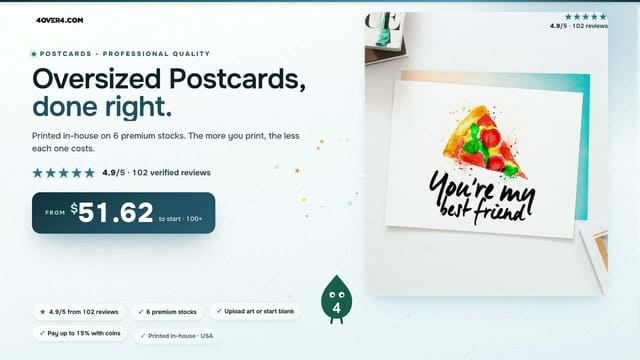 Oversized Postcards product video