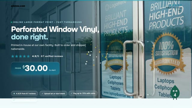 Perforated Window Vinyl product video