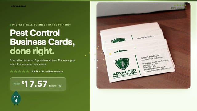 Pest Control Business Cards product video