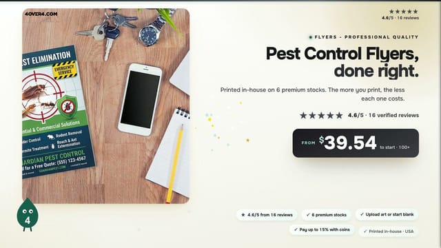 Pest Control Flyers product video