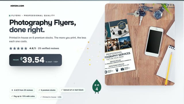 Photography Flyers product video