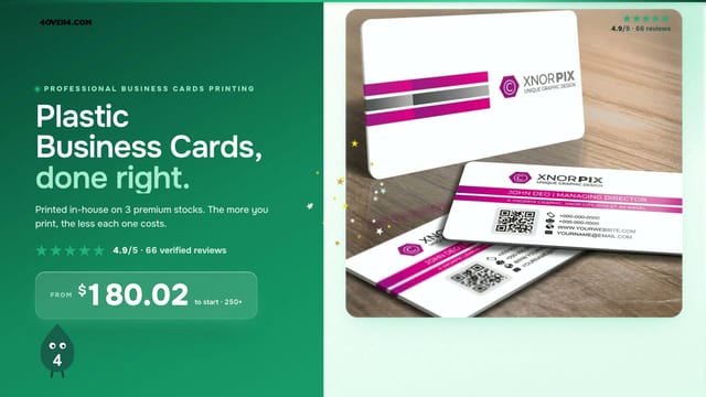 Plastic Business Cards product video