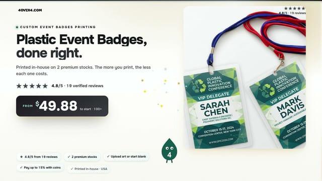 Plastic Event Badges product video