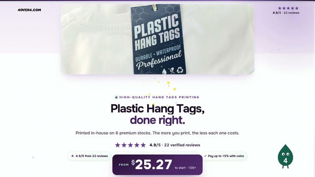 Plastic Hang Tags product video
