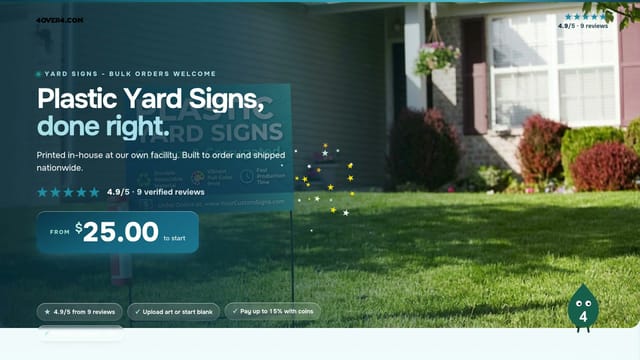 Plastic Yard Signs product video